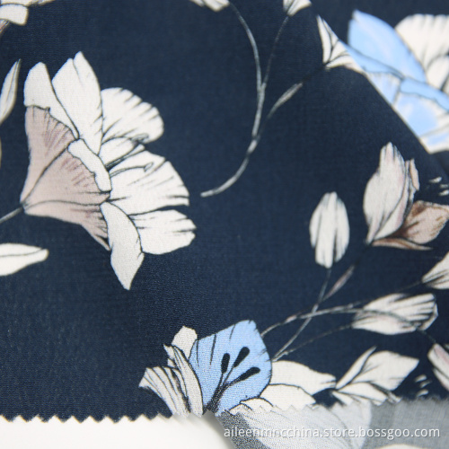 High Quality 100% Rayon Printed Flowers Fabric